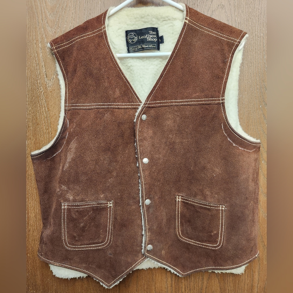 The Leather Shop Brown Suede Vest